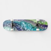 Limones blaues Eis Abstrakt Skateboard (Horizontal)