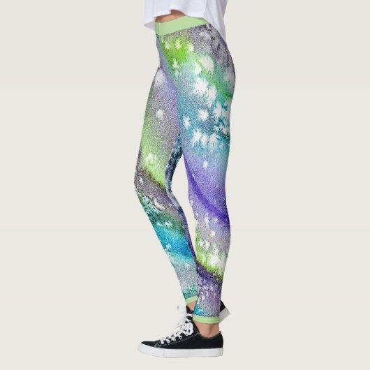 Limones blaues Ice-Abstract-Design Leggings (Links)