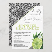 Limones Brautparty Einladung (Vorne/Hinten)