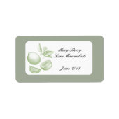 Limones Etikett für Marmalade Jar personalisiert Adressaufkleber (Vorne)