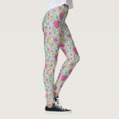 Limones florales arabisches Muster Leggings (Rechts)