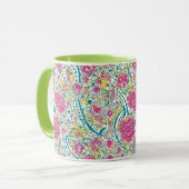 Limones florales arabisches Muster Tasse (Vorderseite Links)
