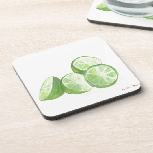 Limones Fruchtdesign Getränkeuntersetzer (Linke Seite)