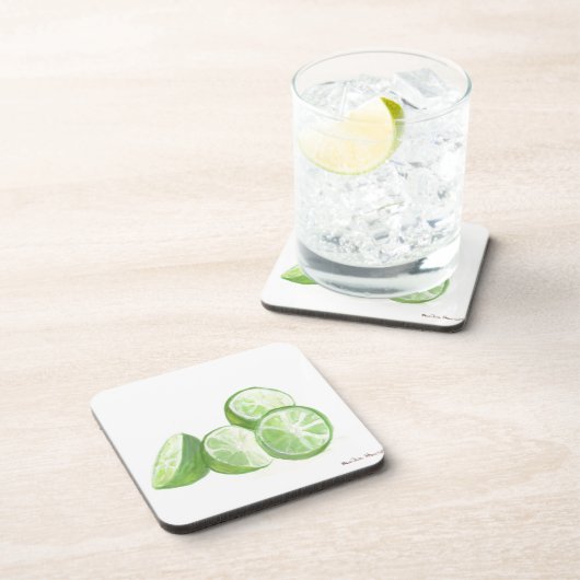 Limones Fruchtdesign Getränkeuntersetzer (Rechte Seite)
