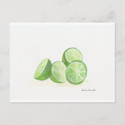 Limones Fruchtdesign Postkarte (Vorderseite)
