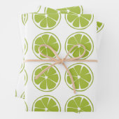 Limones Fruchtgrün Limones Muster Geschenkpapier Set (Beispiel)
