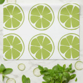Limones Fruchtgrün Limones Muster Geschirrtuch (Gefaltet)