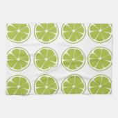 Limones Fruchtgrün Limones Muster Geschirrtuch (Horizontal)