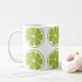 Limones Fruchtgrün Limones Muster Kaffeetasse