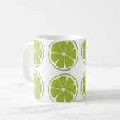 Limones Fruchtgrün Limones Muster Kaffeetasse (Vorderseite Links)
