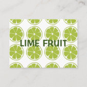 Limones Fruchtgrün Limones Muster Visitenkarte (Vorderseite)