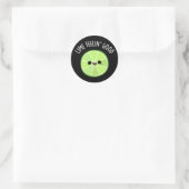 Limones Gefühl Gutes Funny Citrus Limon Puppe Dark Runder Aufkleber (Tasche)