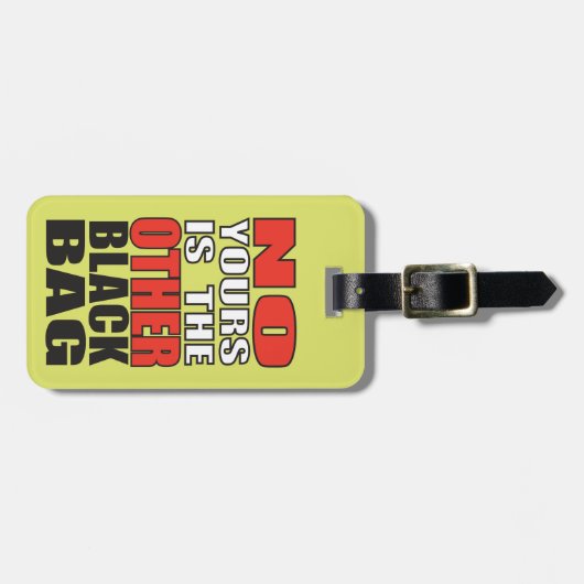 Limones Grün anderer schwarzer Gepäckanhänger (Vorderseite horizontal)