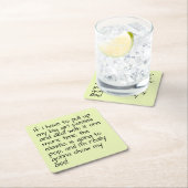 Limones Grün setzte die große Rechteckiger Pappuntersetzer (Vor Ort)