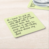 Limones Grün setzte die große Rechteckiger Pappuntersetzer (angewinkelt)