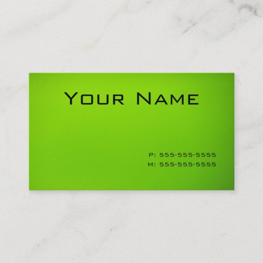 Limones Grün Visitenkarte (Vorderseite)
