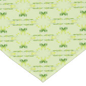 Limones grünes Blumenmuster der barocken Art Kurzer Tischläufer (Ecke)