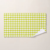 Limones grünes Gingham-Karo-Muster Badhandtuch Set (Handtuch)