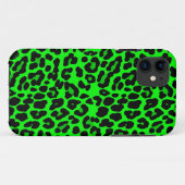 Limones grünes Leopard-Druck-Punk Goth Case-Mate iPhone Hülle (Rückseite (Horizontal))