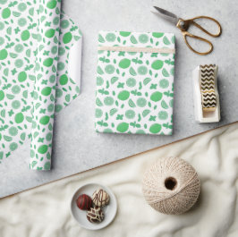 Limones, handgezeichnetes und minztes botanisches  geschenkpapier