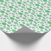 Limones, handgezeichnetes und minztes botanisches geschenkpapier (Ecke)