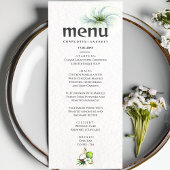 Limones Hochzeitsmenü aus dem tropischen Hawaii Menükarte