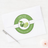 Limones Jam-Label Runder Aufkleber (Umschlag)