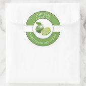 Limones Jam-Label Runder Aufkleber (Tasche)