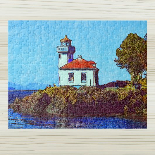 Limones Kiln Lighthouse Freitag Hafen WA Puzzle