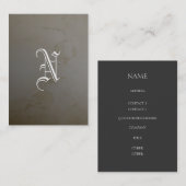 Limones Monogramm Visitenkarte (Vorne/Hinten)