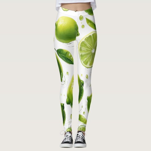 Limones Muster Leggings (Vorderseite)
