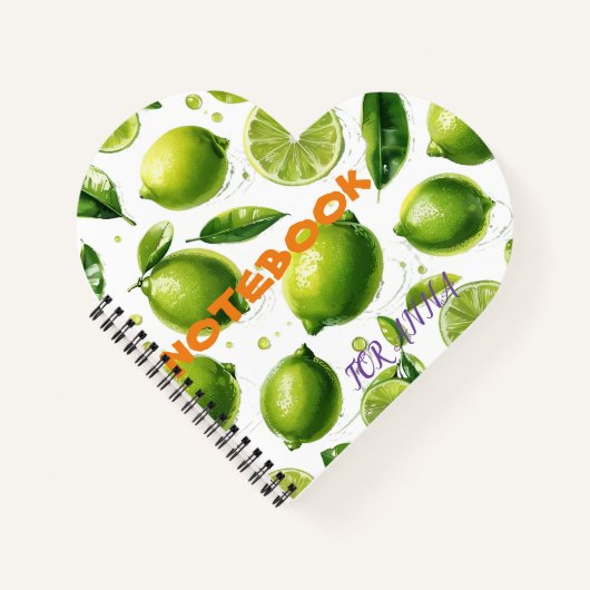 Limones Muster Notizblock (Vorderseite)