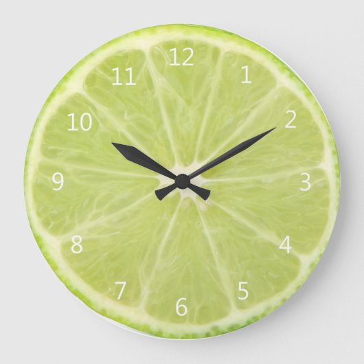 Limones Obst Frischholz Große Wanduhr (Vorderseite)