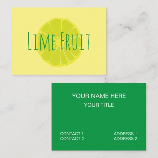 Limones Obst Visitenkarte (Vorne/Hinten)