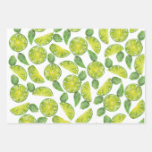 Limones Packpapier. Benutzerdefiniertes Papier. Ge Geschenkpapier Set (Vorderseite)