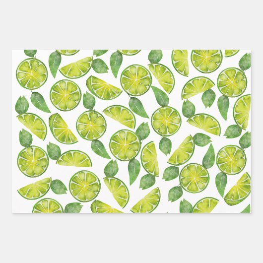 Limones Packpapier. Benutzerdefiniertes Papier. Ge Geschenkpapier Set (Vorderseite)