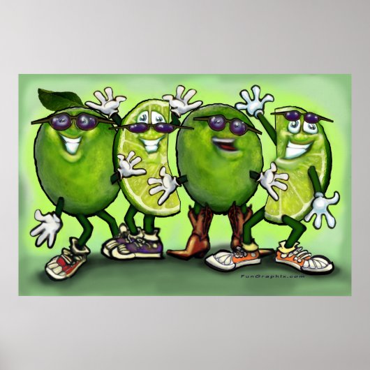 Limones Party-Poster Poster (Vorne)