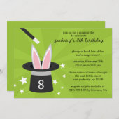 Limones Peekaboo-Kaninchen-kundenspezifisches Einladung (Vorne/Hinten)