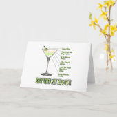 Limones Pie Martini Cocktail Recia Karte (Gelbe Blume)