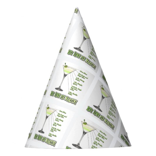 Limones Pie Martini Cocktail Recia Partyhütchen (Vorderseite)