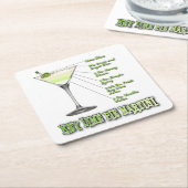 Limones Pie Martini Cocktail Recia Rechteckiger Pappuntersetzer (angewinkelt)