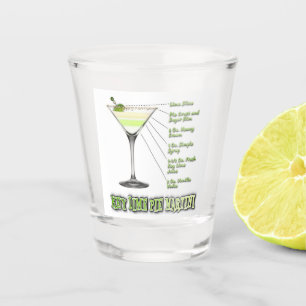 Limones Pie Martini Cocktail Recia Schnapsglas