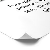 Limones Pie Martini Cocktail Rezept Art 16 "x20" Poster (Ecke)