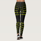 Limones Polka Dot Muster Leggings (Rückseite)