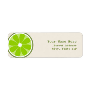 Limones Scheibe-Adressen-Etikett