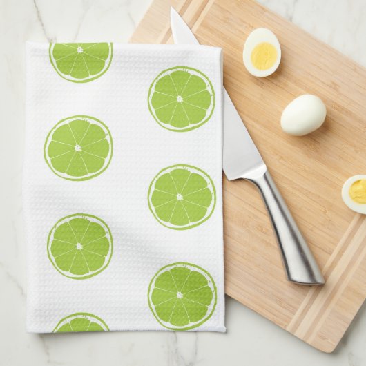Limones Schlitzmuster Geschirrtuch (Viertel Falte)