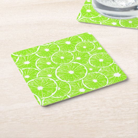 Limones Schnittmuster Rechteckiger Pappuntersetzer (angewinkelt)