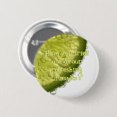 Limones Slice Bubbles Restaurant Upsell Flair Butt Button (Vorne & Hinten)
