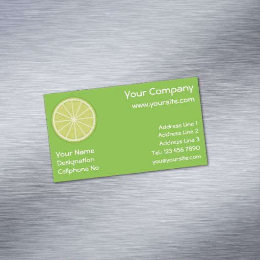 Limones Slide-Business-Kartenmagazin Magnetische Visitenkarte (Beispiel)