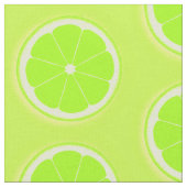 Limones Stück grüngelbe Früchte Stoff (Nahaufnahme)